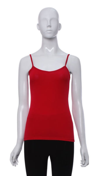 Cami "Rouge" de Base Fine Bretelle -C13B | "Red" Basic Cami with Thin Strap -C13B