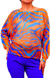 Haut " Zebra Orange" - TIT37 | Top " Zebra Orange" - TIT37