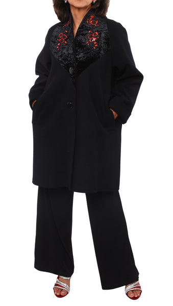 Manteau "Noir" -M414R | Coat "Noir" -M414R